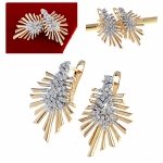 exklusive swarovski vergoldete ohrringe
