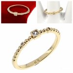 Goldring 18,60 mm. vergoldete Verlobung Xuping