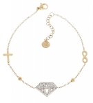 ARMBAND GOLD CELEBRITY EDELSTAHL