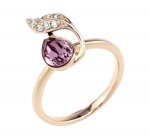 Goldring 18,00 mm. vergoldete Verlobung Xuping