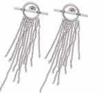 gold earrings made of stainless steel