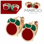 exclusive swarovski gold-plated earrings