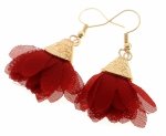 gold earrings made of stainless steel
