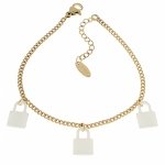 BRACELET GOLD CELEBRITY STAINLESS STEEL