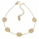 BRACELET GOLD CELEBRITY STAINLESS STEEL