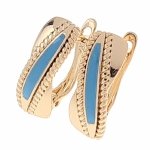 gold plated earrings with exclusive cubic zirconia