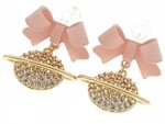gold plated earrings with exclusive cubic zirconia