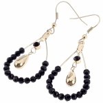 gold earrings made of stainless steel