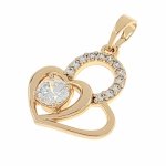 gold pendant 18k shiny xuping