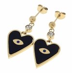 gold earrings made of stainless steel