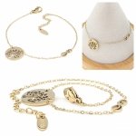 BRACELET GOLD CELEBRITY STAINLESS STEEL