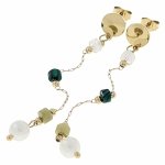 gold earrings made of stainless steel