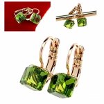 exclusive swarovski gold-plated earrings