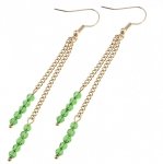 gold earrings made of stainless steel
