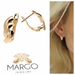 gold plated earrings with exclusive cubic zirconia