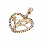 gold pendant 18k shiny xuping