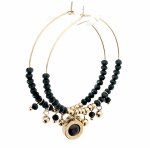 gold earrings made of stainless steel