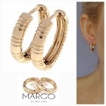 gold plated earrings with exclusive cubic zirconia