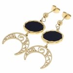 gold earrings made of stainless steel