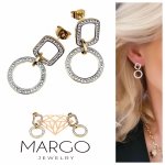 gold earrings made of stainless steel