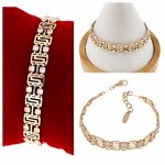 gold bracelet for a gold-plated leg