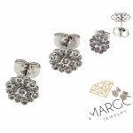 gold plated earrings with exclusive cubic zirconia