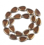 Glass beads faceted strands