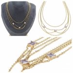 GOLD CHAIN NECKLACE celebrity STAINLESS STEEL