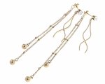 gold earrings made of stainless steel