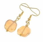 gold earrings made of stainless steel