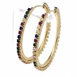 gold earrings made of stainless steel