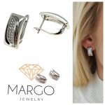 gold plated earrings with exclusive cubic zirconia