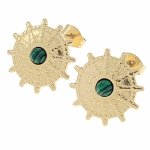 gold earrings made of stainless steel