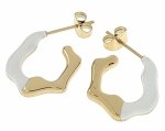 gold earrings made of stainless steel