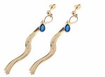 gold earrings made of stainless steel