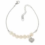 BRACELET, SILVER CELEBRITY STAINLESS STEEL