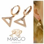gold plated earrings with exclusive cubic zirconia