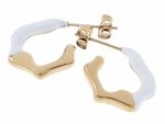 gold earrings made of stainless steel