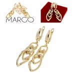 gold plated earrings with exclusive cubic zirconia
