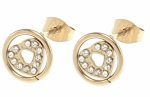 gold earrings made of stainless steel