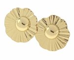 gold earrings made of stainless steel