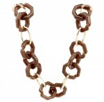 Gold chain acrylic necklace