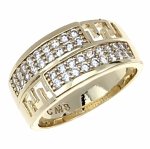 gold ring 18,60mm. gold-plated engagement xuping