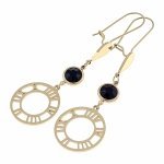 gold earrings made of stainless steel