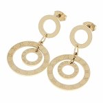 gold earrings made of stainless steel