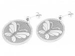 gold earrings made of stainless steel