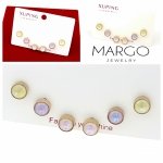 gold plated earrings with exclusive cubic zirconia