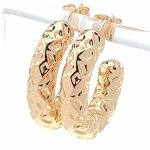 gold plated earrings with exclusive cubic zirconia