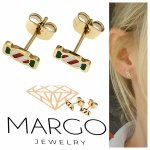 gold earrings made of stainless steel