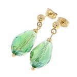 gold earrings made of stainless steel